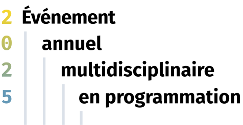 Événement annuel multidisciplinaire en programmation